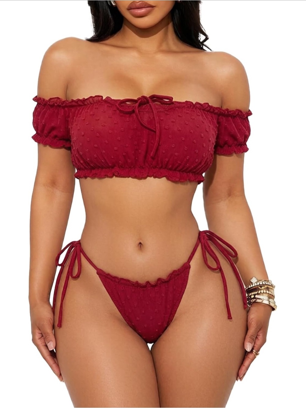 Buitifo Women's Lace Babydoll Lingerie Set